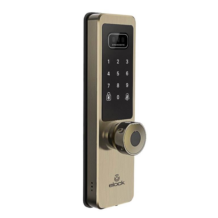מנעול חכם זיהוי פנים ELOCK WIZE PRO VISION – זהב