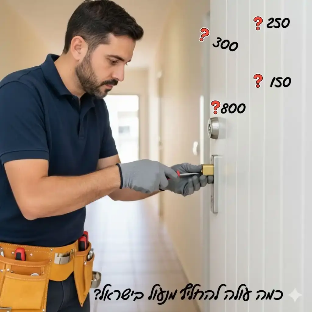 כמה עולה להחליף מנעול בישראל ?